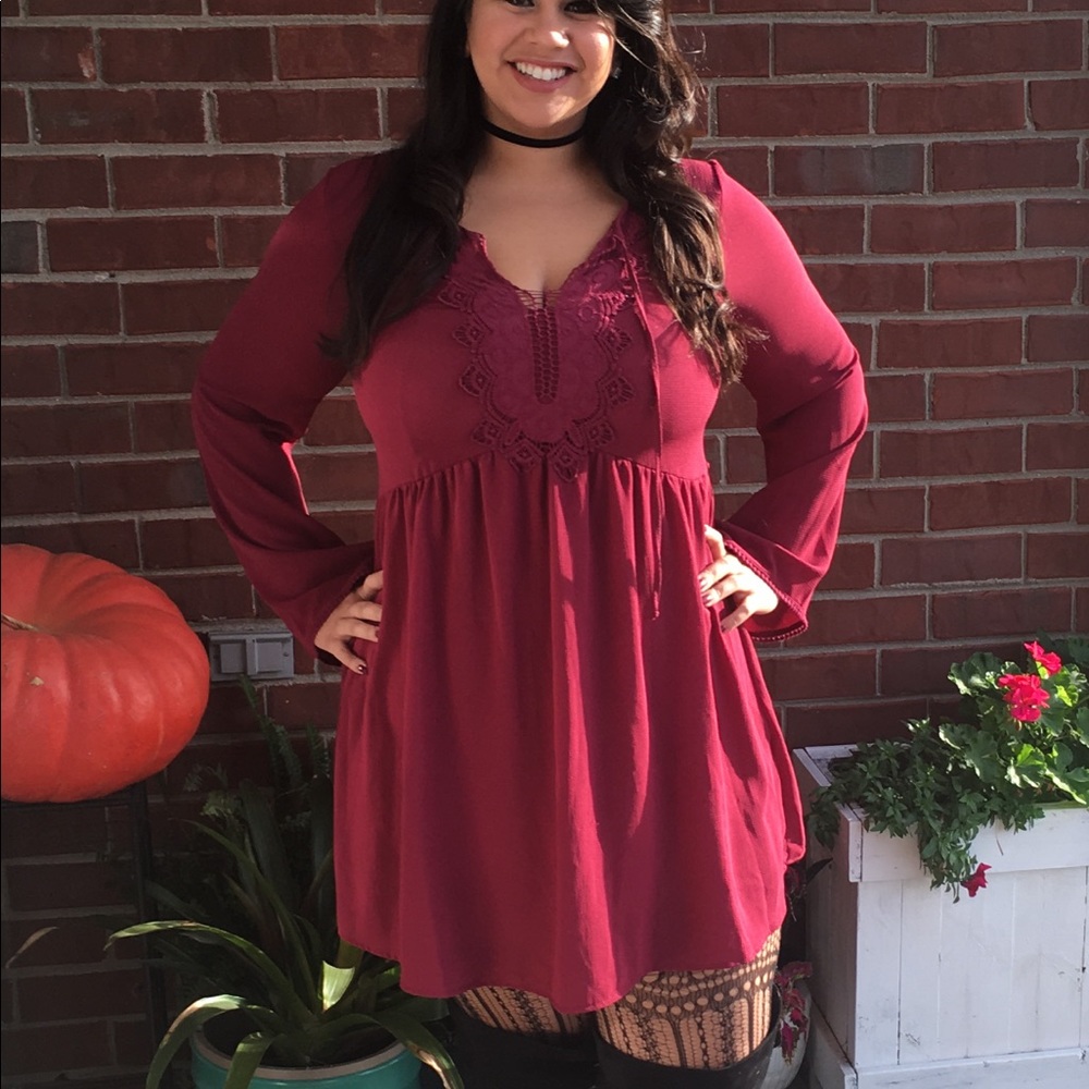 Boho mini dress